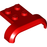 Lego auto blatník 4x3x1, červená (6170382)